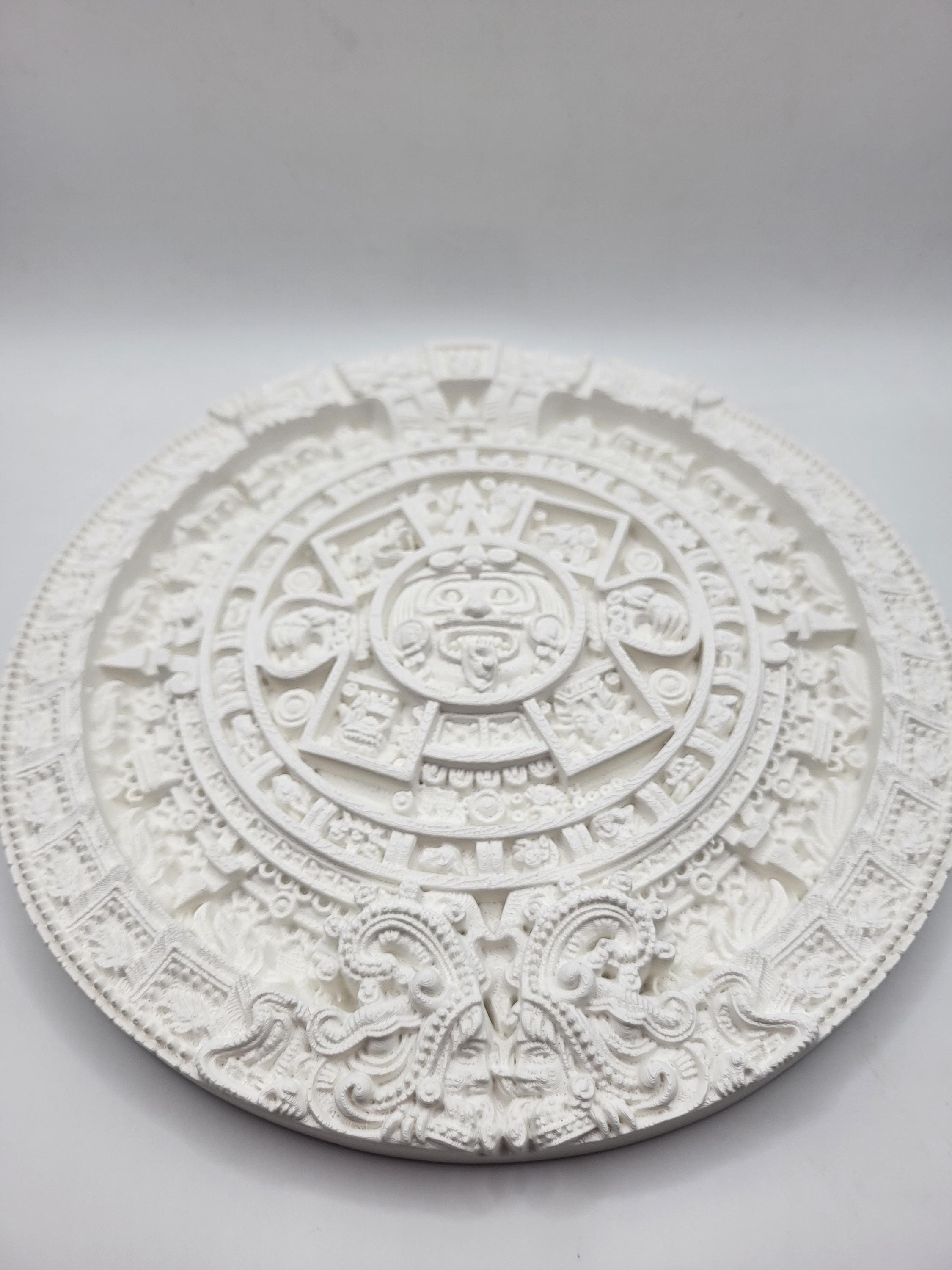 アステカ マヤ暦、3D プリントの太陽石、古代メソアメリカの壁画