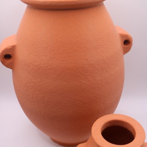Egyptian Vase Pre-Dynastic, Ancient Egyptian Pottery, Terracotta-Style 3D Print, Ancient Vases, Ancient Egypt Collectible Vase