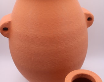 エジプト先王朝時代の花瓶、古代エジプトの陶器、テラコッタ風3D