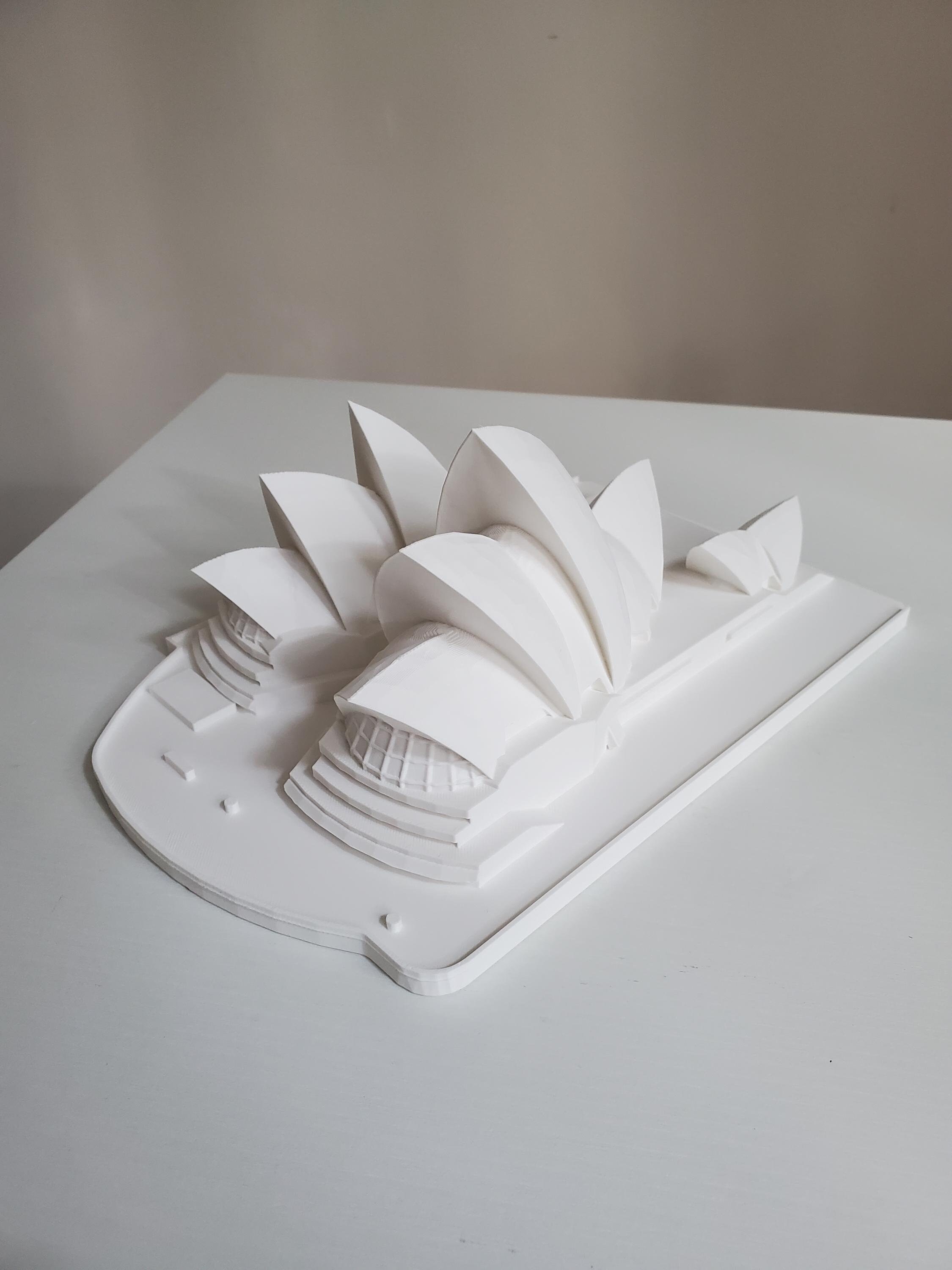 シドニーオペラハウスの精巧な模型 - オーストラリアを代表する