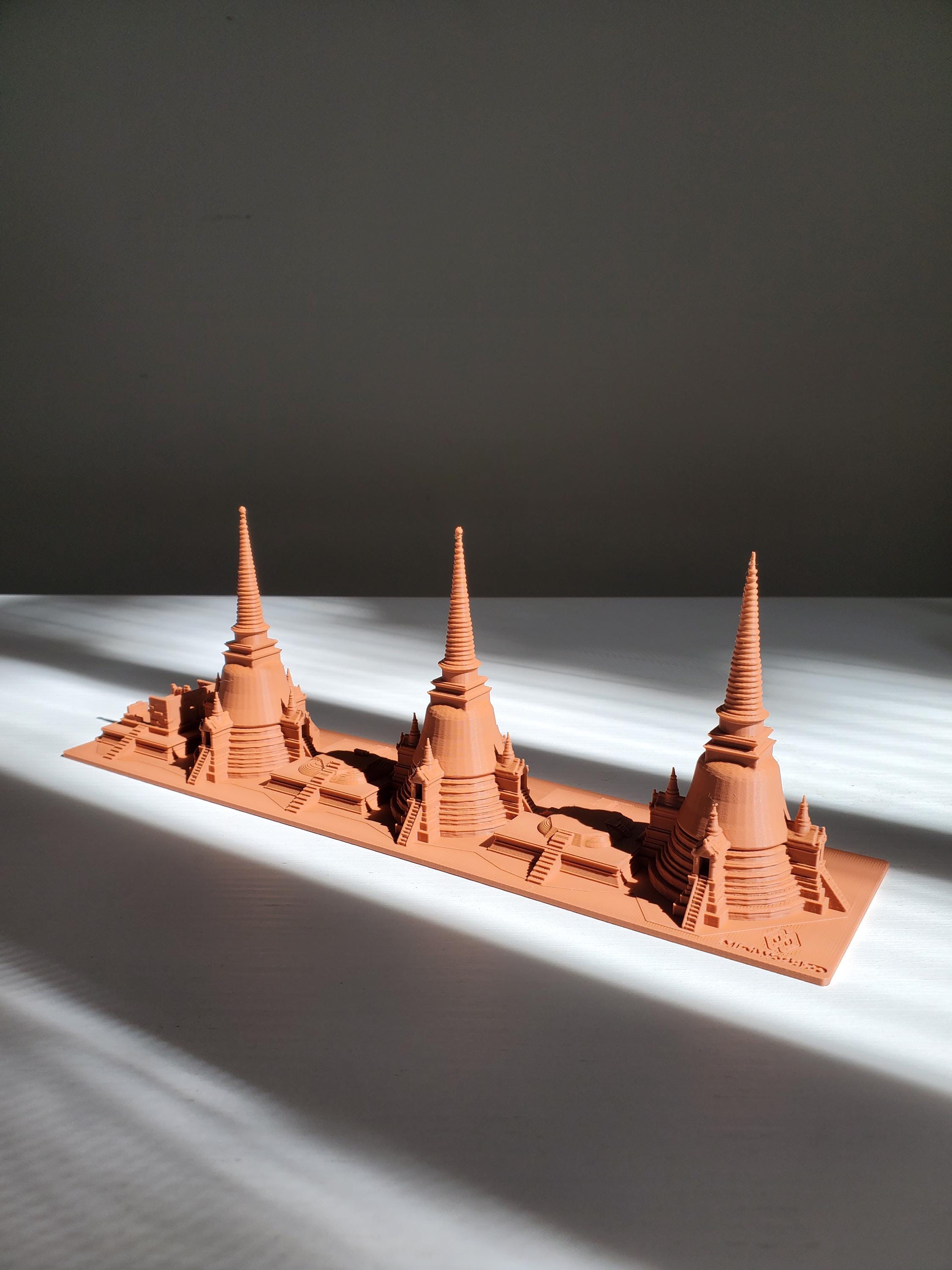 Wat Phra Si Sanphet Ayutthaya Thailand Temple Diorama, Historic