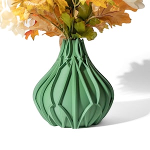 Modern Geometric Flower Vase, Customizable Eco-Friendly Home Decor, Available in Multiple Sizes and Colors, Waterproof Vase, Arvin Vase