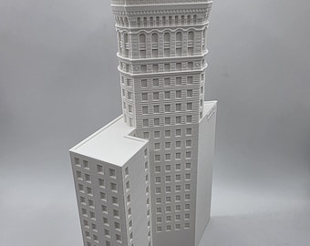 Hobart Building San Francisco 3D Printed Model, Historic Skyscraper Replica, Architectural Gift Decor, Boomtown San Francisco buildings
