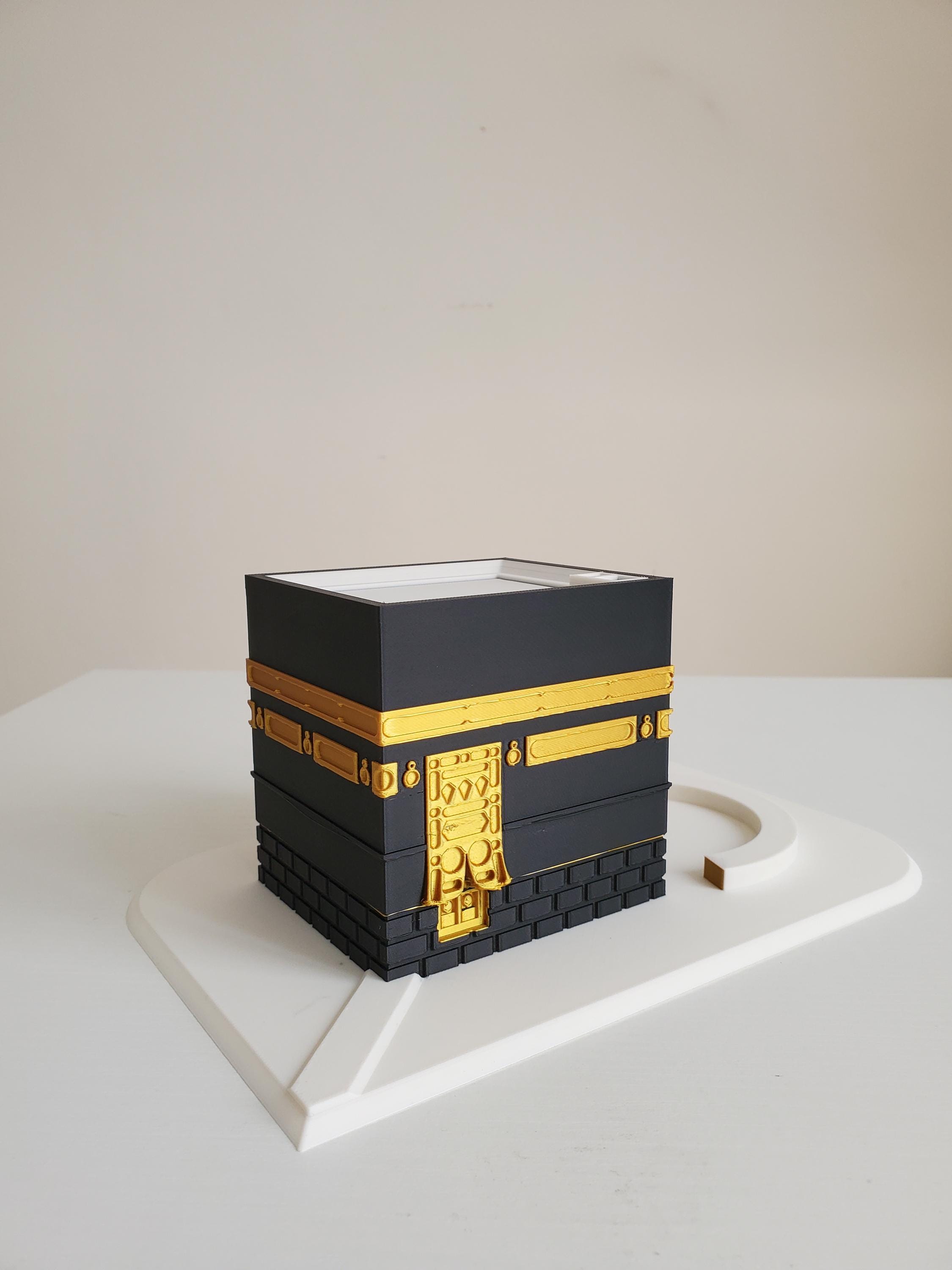 Qcwwy Kit Kaaba Musulmano: Modello Architettura Islamica In Cristallo - Decorazione Da Tavola E Regalo Significativo - 3