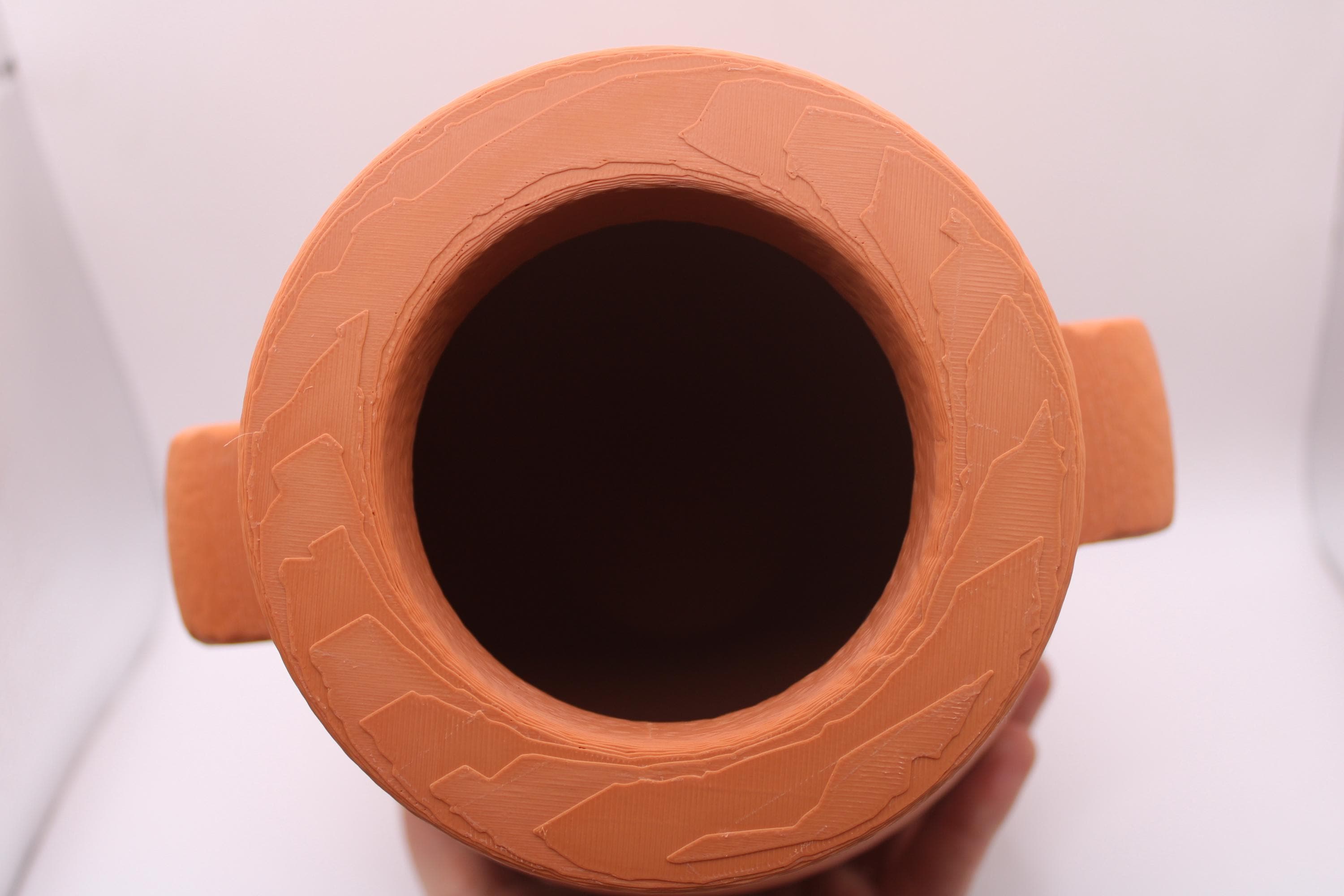 エジプト先王朝時代の花瓶、古代エジプトの陶器、テラコッタ風3D