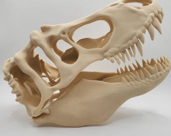 Tレックスの頭蓋骨レプリカ、恐竜の化石モデル、リアルな