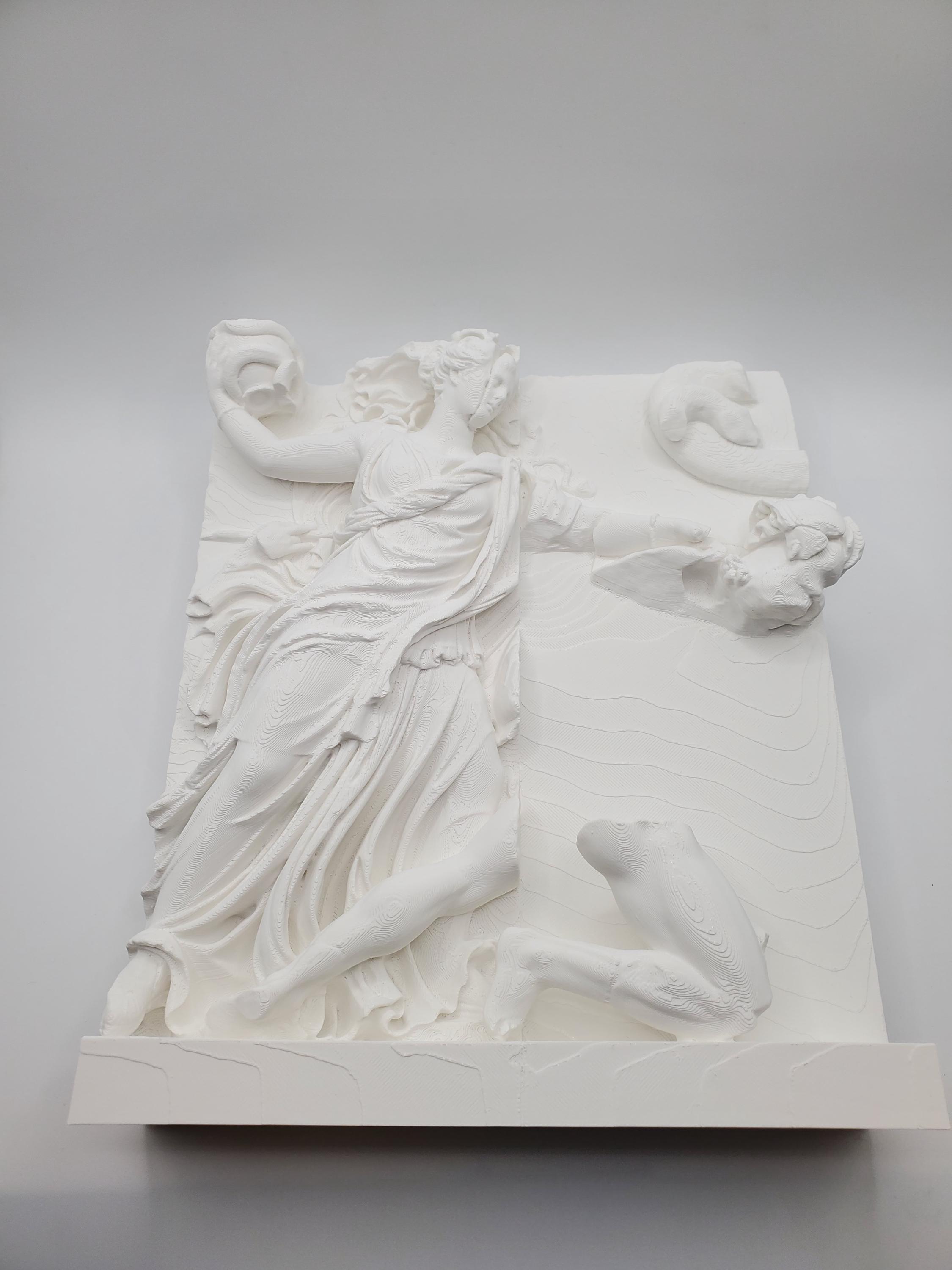 Pergamon Altar Nyx Frieze Panel – 3D Printed Greek Mythology Wall
