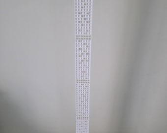 432 Park Avenue model, nyc skyscraper replica, minimalist tall tower sculpture, modern architecture collectible, Manhattan decor piece