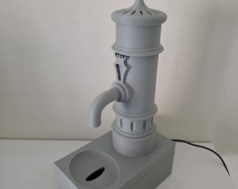 Fontana romana Nasone con acqua corrente, replica di una fontana di Roma, fontana da interno alimentata tramite USB, decorazione da scrivania con simbolo italiano