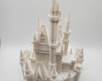 Cinderella Castle, Fairytale Castle Model, Magical Princess Castle Decor, Fantasy Palace Sculpture, Enchanted Kingdom Display