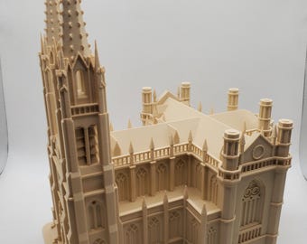 Immaculate Conception Cathedral Denver 3D Printed Model – Neo-Gothic Architecture Replica for Home Decor, Collectors & Gift Lovers