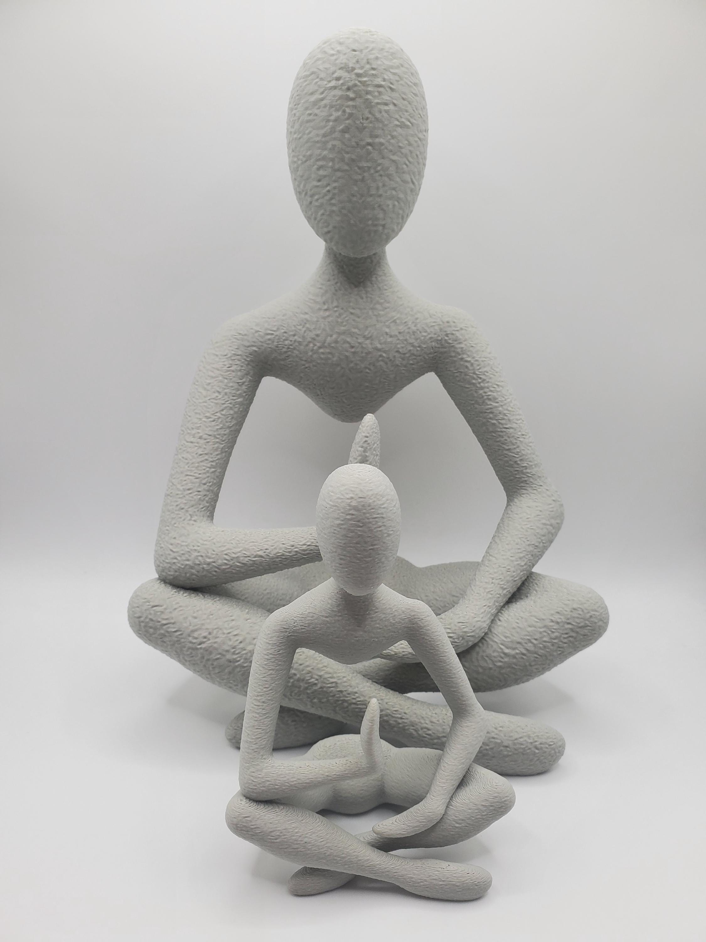 Statue Déesse Yoga Méditative Boerni - 20 Cm, Grès Moderne | Décoration Maison & Bureau | Cadeau Zen