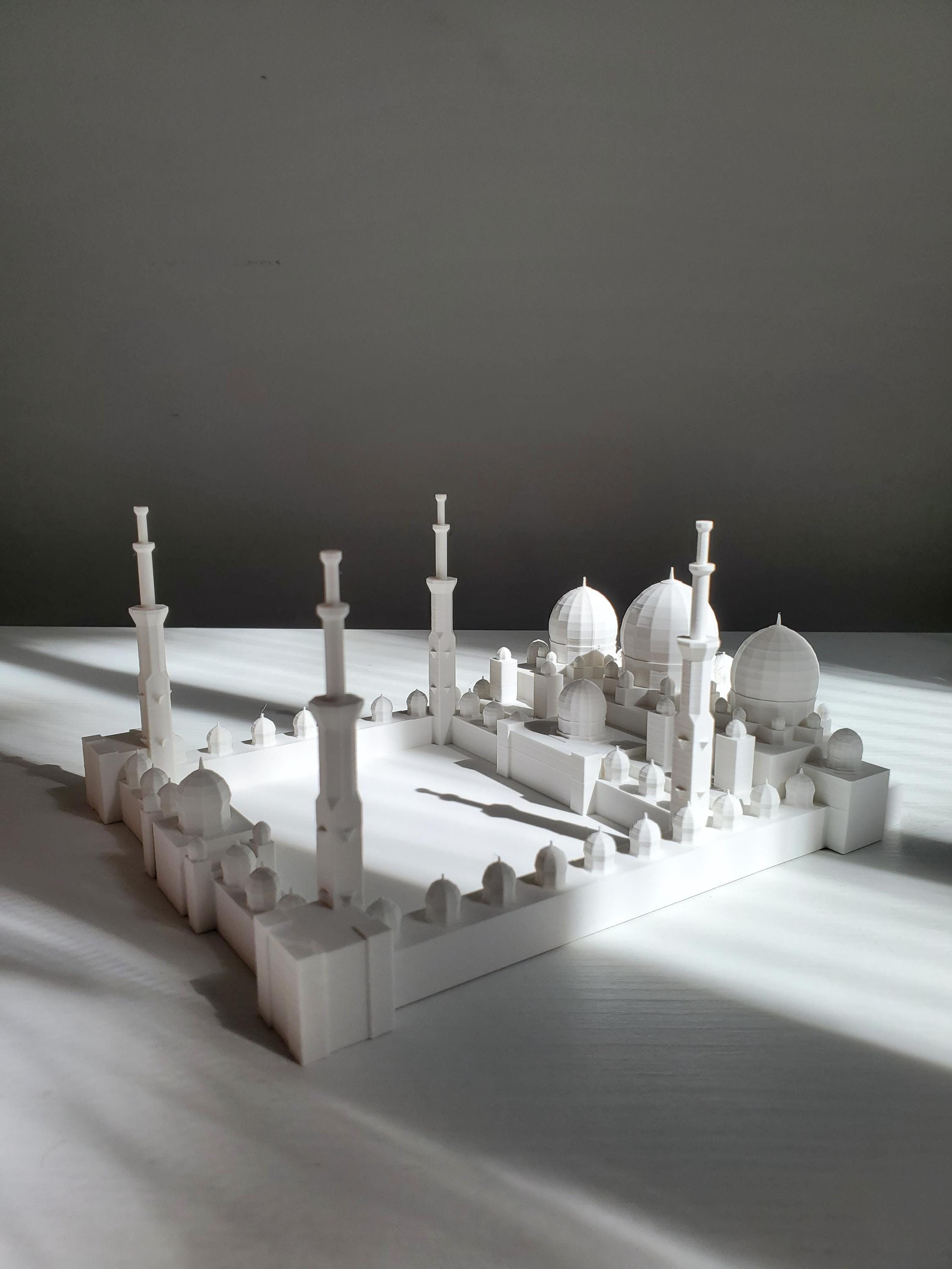Sheik Zayed Grand Mosque Abu Dhabi Diorama, UAE Architectural