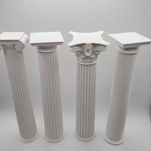 Roman Column Set 45 Cm Tall Greek Roman Column Set, Models of Tuscan Doric Ionic ...