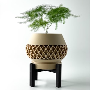 Modern Planter for Indoor Plants - Elegant Geometric Design for Home Decor, Succulents, and Unique Gift Idea for Plant Lovers, Elson Planter