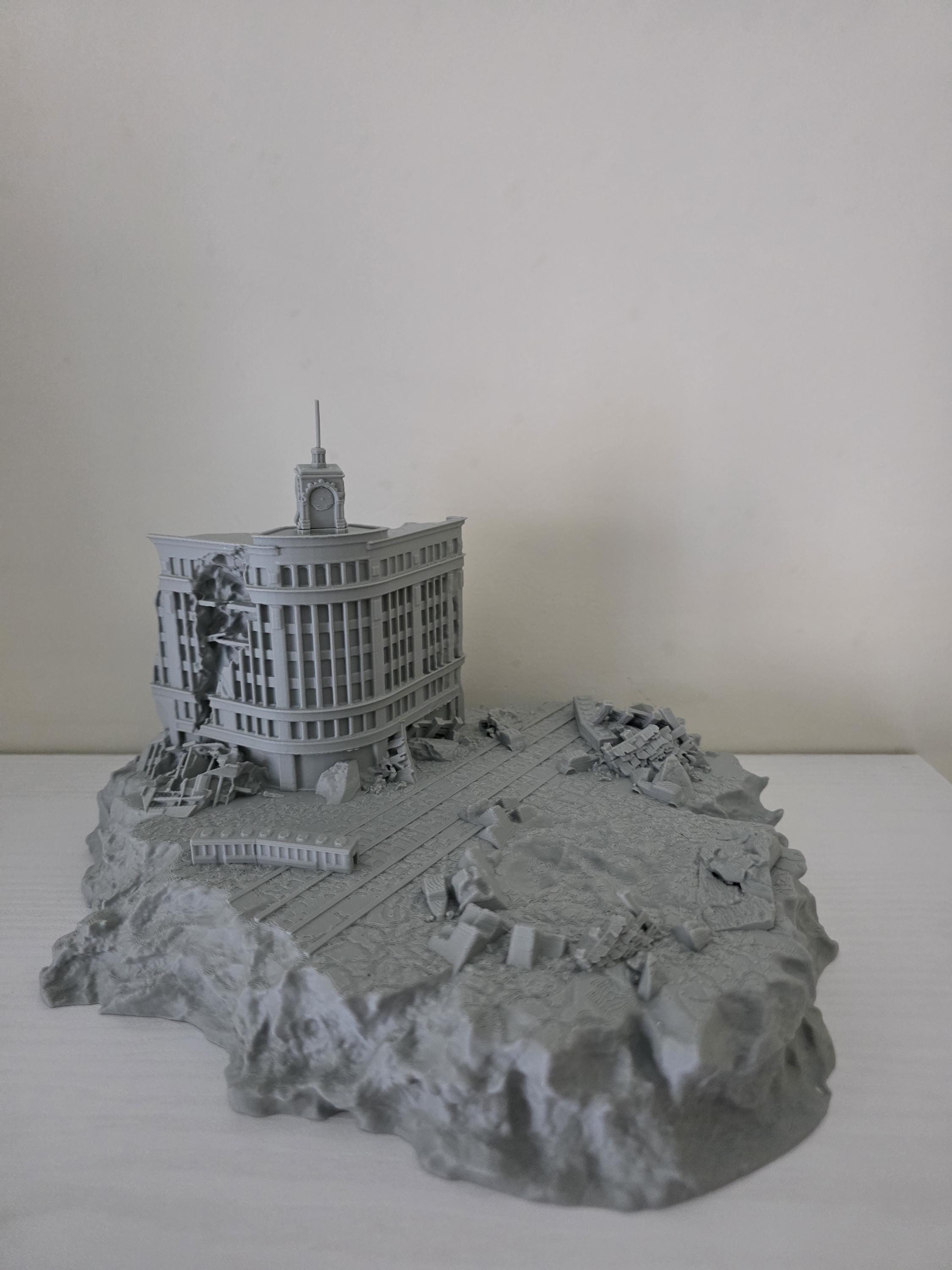 Ginza Godzilla Diorama Model, Tokyo Destruction Scene Replica
