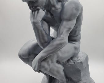 The Thinker Statue, Rodin Sculpture Replica, Artistic Home Decor, Classical Art Gift for Philosophy Lovers, Art Statue