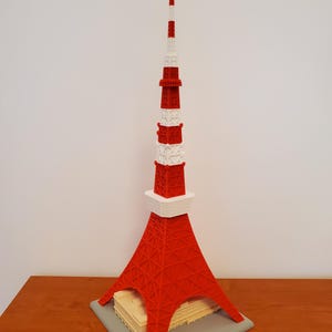 Tokyo Tower Model, Iconic Japanese Landmark Replica, Tokyo Japan landmark, Tokyo scale model, Home or Office Japan Decor, Japan Scale model