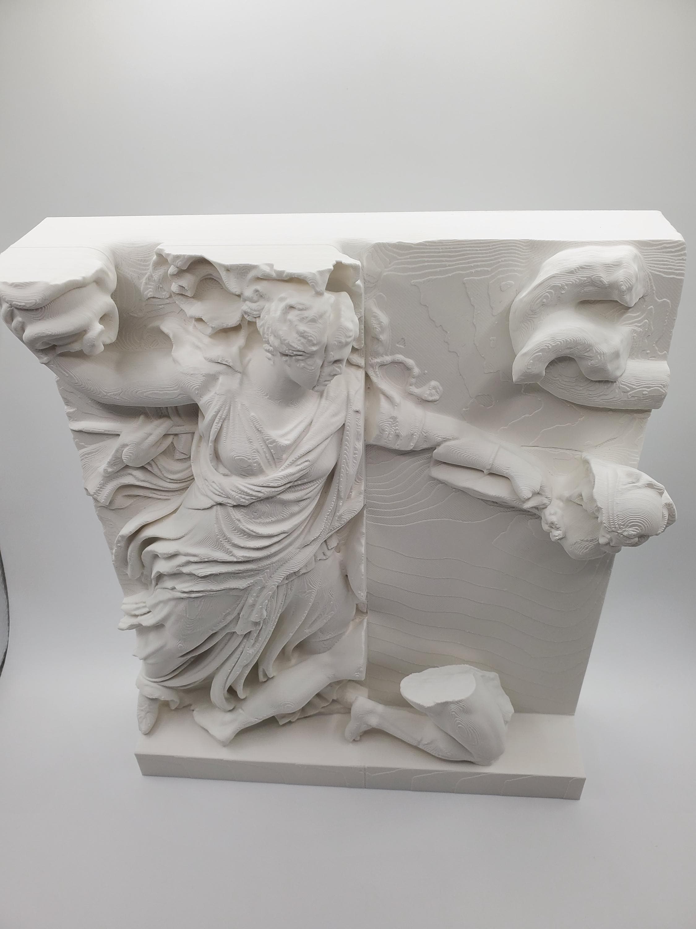 Pergamon Altar Nyx Frieze Panel – 3D Printed Greek Mythology Wall