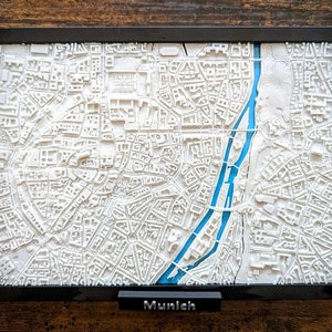 Souvenir di viaggio di Monaco – Modello dettagliato del paesaggio urbano di Monaco – Regali unici per la Germania – Decorazioni per la casa e l'ufficio – Monumenti di Monaco – Regalo per l'Oktoberfest