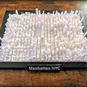 Grande modello 3D di Manhattan New York – Diorama dettagliato della città di New York – Perfetto souvenir urbano – Regalo unico di Manhattan per gli amanti della città – Regalo di New York