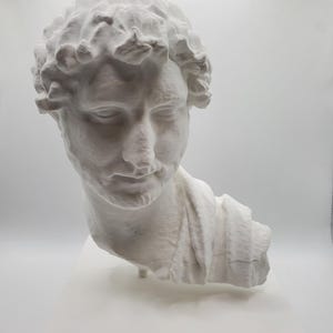 Emperor Hadrian Bust – 3D Printed Roman Sculpture, Metropolitan Museum Inspired Statue, Museum Quality bust, Ancient Rome Artifacts