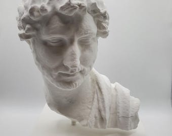 Busto del emperador Adriano: escultura romana impresa en 3D, estatua inspirada en el Museo Metropolitano, busto con calidad de museo, artefactos de la antigua Roma