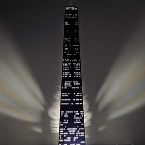 Centro John Hancock iluminado (60 cm)