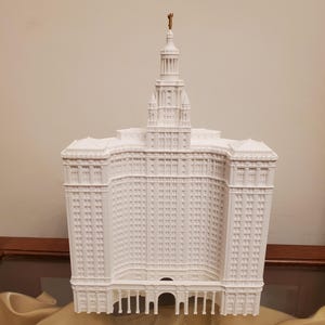 NYC Municipal Building Model, Civic Fame Statue Replica, Beaux Arts Architecture, Historic City Hall Gift, Custom Urban Landmark Decor