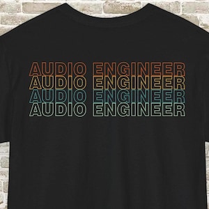 Audio Engineer T-shirt gift stage tech live show shirt soundman tee mixer tshirt for him sound technician for her roadie tee