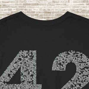 Douglas Adams 42 H2G2 Tee, Adams Fan Gift, Hitchhiker&#39;s Guide Shirt, Self Gift, Life Universe Everything answers Shirt Deep Thought