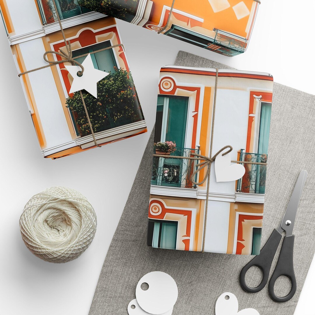 Wrapping Paper Building Building-themed Wrapping Papers, Funny Gift Wrap, Unique Gift Packaging ...