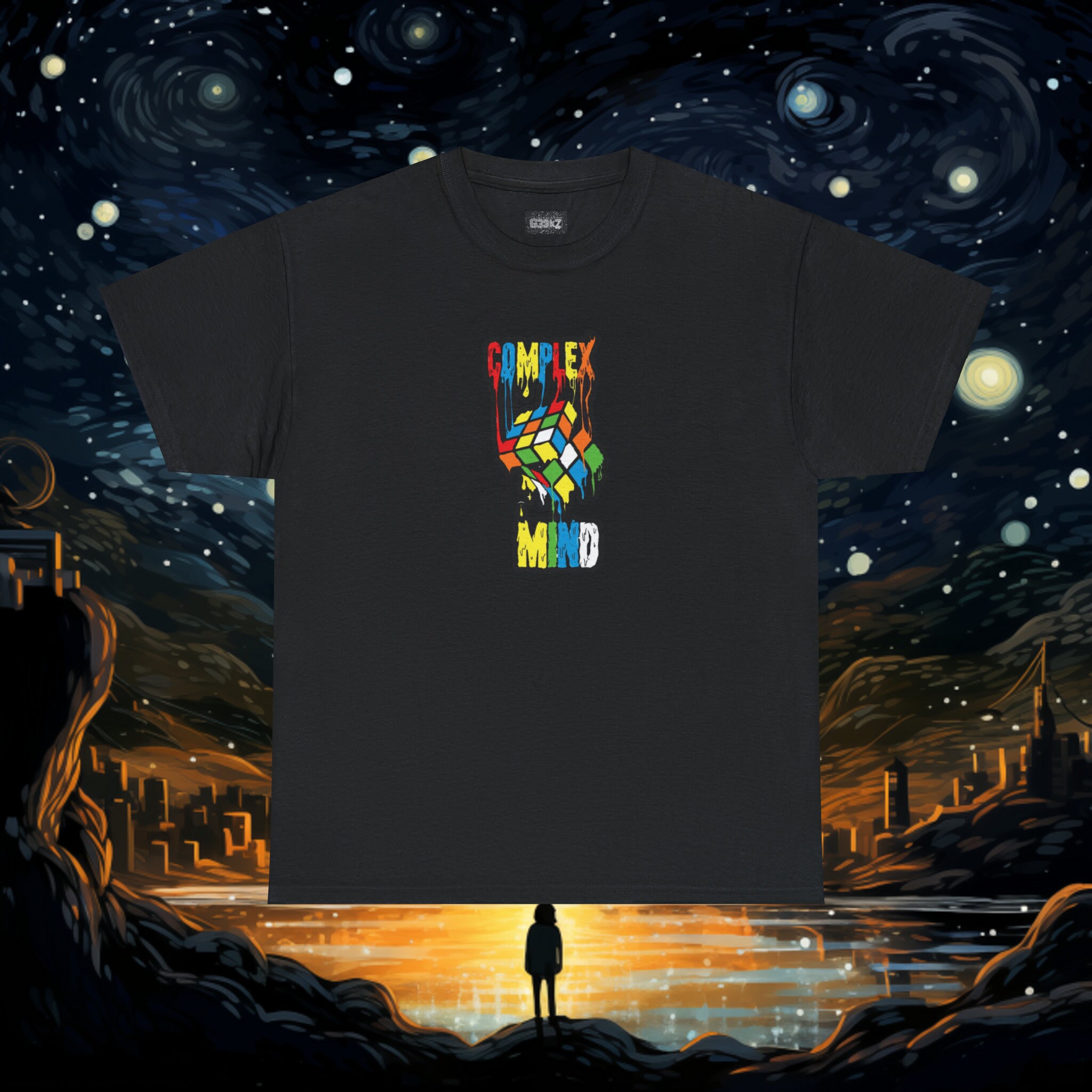 Whereable Art Saints Bleu Cube Tee