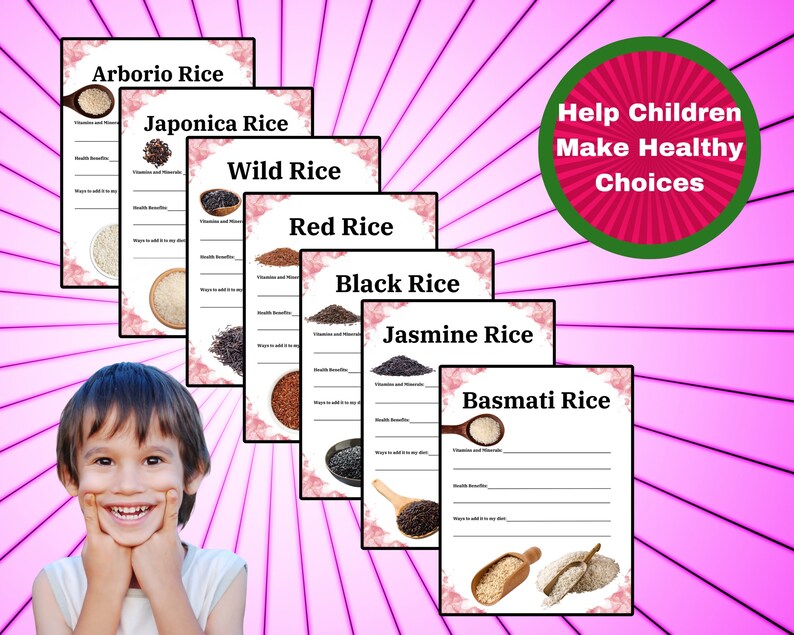 Whole Grain Unit Study, Healthy Food Worksheets Grade 1-8, Healthy Kids ...