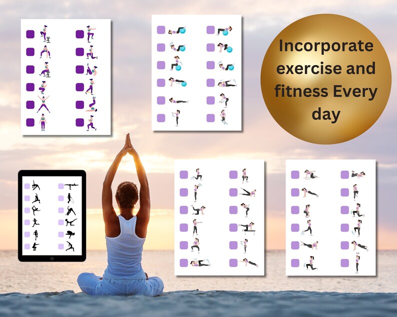 Fitness Checklists. 45 Printable Instant Downloads. Take These Anywhere ...