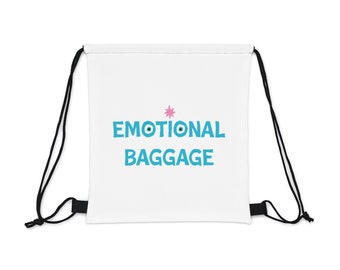 emotional baggage drawstring bag | novelty shopping bag | gift for her | gift for him | best friend gift | funny gift