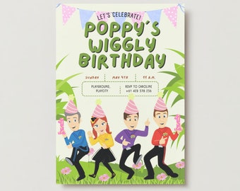 Wiggles Birthday Invitation
