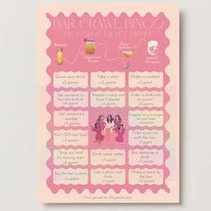 Barcrawl Bingo
