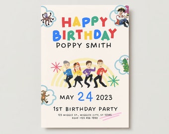 The Wiggles Birthday Invitation