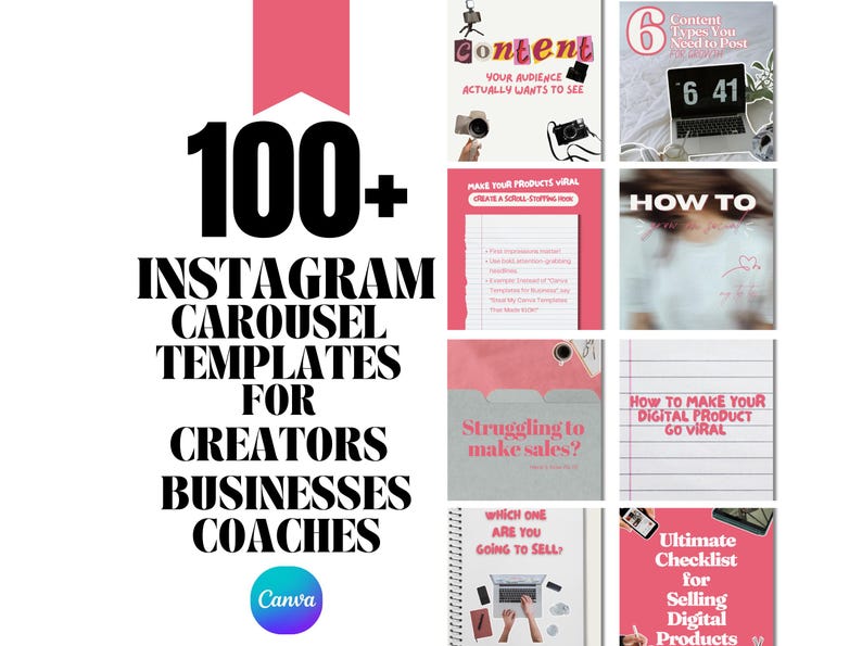 100+ Instagram Carousel Canva Templates | Editable Social Media ...