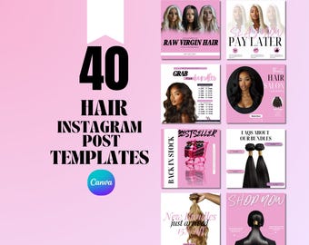 Hair Stylist Instagram Templates: Editable Salon Posts (Canva)