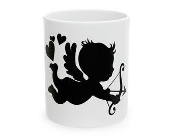 Cute Cupid Ceramic Coffee Mug, 11oz
