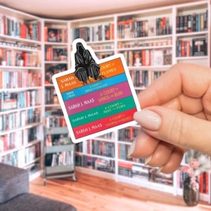 ACOTAR Book Stack Sticker, Acotar Suriel Sticker, Suriel Sticker, SJM Books Sticker, Suriel Spill the Tea Sticker, Acotar Cover Sticker