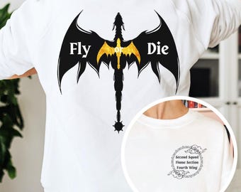 Sudadera de la Cuarta Ala: Jinete de Dragón de la Escuela de Guerra Basgiath