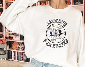 Fourth Wing Sweatshirt: Basgiath War College Dragon Rider Design