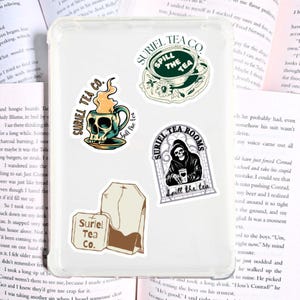 Suriel Tea Co Sticker, Suriel Stickers, ACOTAR Suriel, Spill the Tea, Suriel Tea Rooms, Acotar Memes, Acotar Stickers, Acotar Gifts