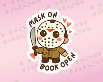 Masked Men Stickers, Bookish Masked Men, Dark Romance Stickers, Book Boyfriend Sticker, Cute Mask Sticker, Dark Romance Books, Bookish Men