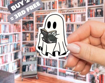 Pegatina de fantasma de Adeline, pegatina de Adeline, pegatina de romance oscuro, pegatina de lectura de fantasmas, regalos de romance oscuro, Halloween literario