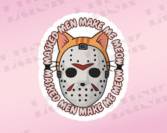 Masked Men Stickers, Bookish Masked Men, Dark Romance Stickers, Book Boyfriend Sticker, Cute Mask Sticker, Dark Romance Books, Bookish Men