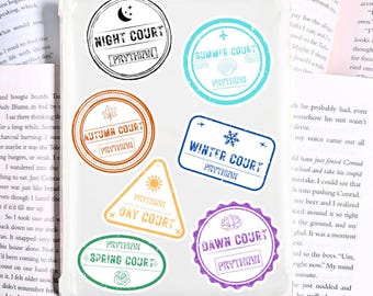 Stickers Acotar, Stickers Acotar Court, Autocollants Cour De Nuit, Autocollants Grand Seigneur, Acotar Cour De Nuit, Autocollants Velaris, Autocollants SJM
